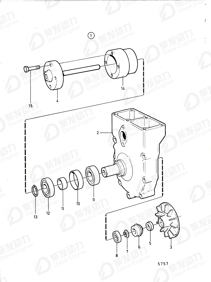 VOLVO Impeller 422149 Drawing